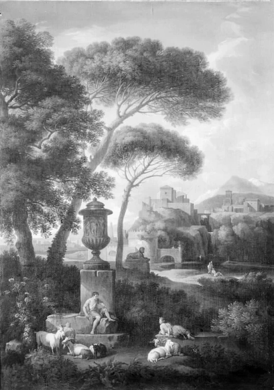 Paesaggio con la Tomba di Cecilia Metella - Statens Museum for Kunst